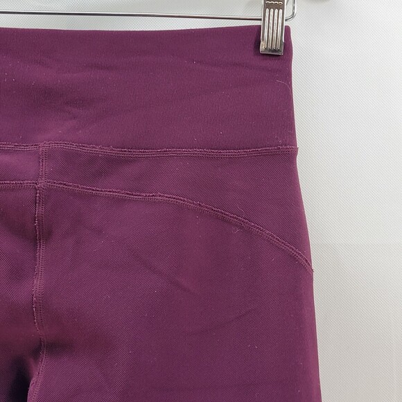 Sweaty Betty London Leggings Womens Small Full Length Zipper Pockets Maroon - Picture 12 of 16
